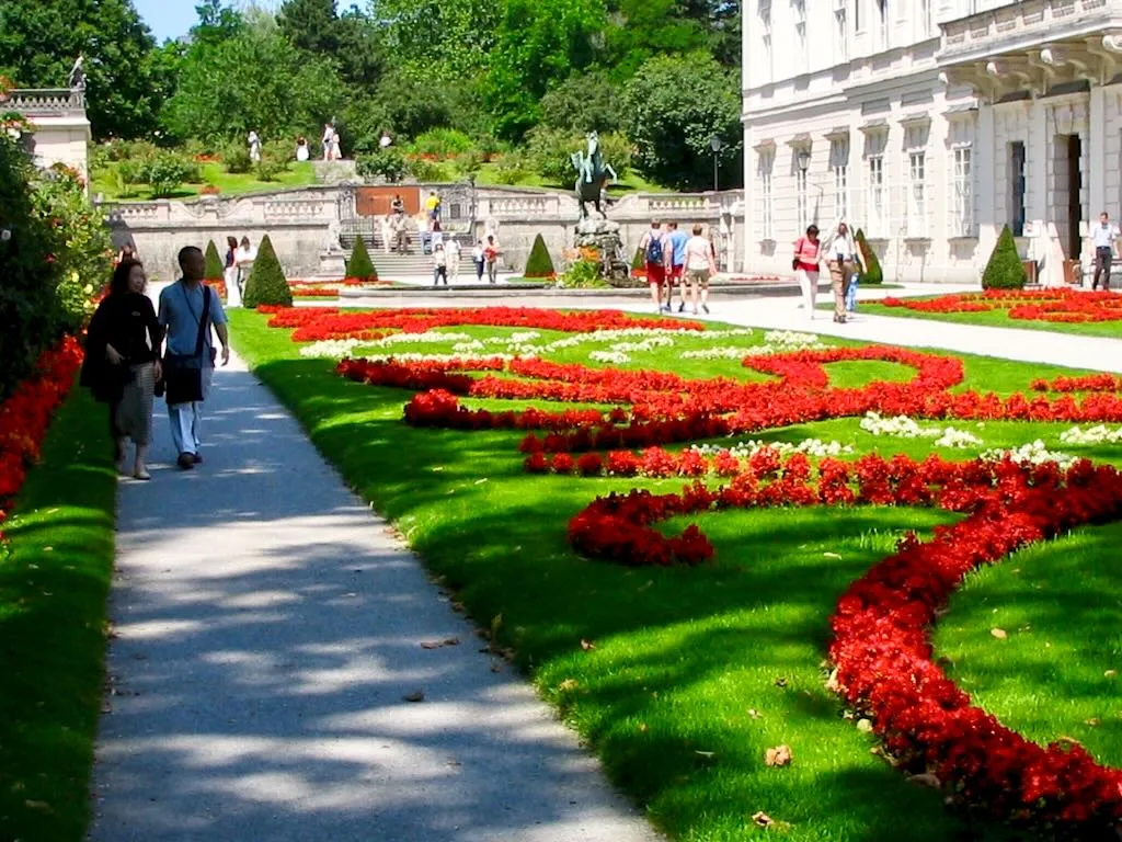 Mirabell Palace Gardens in Salzburg, Austria