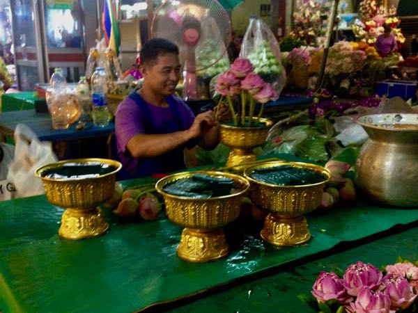 Bangkok Flower Market or Pak Khlong Talat